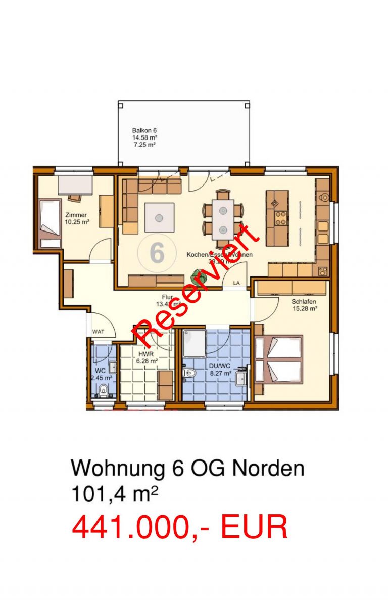 Wohnung 6 reserviert